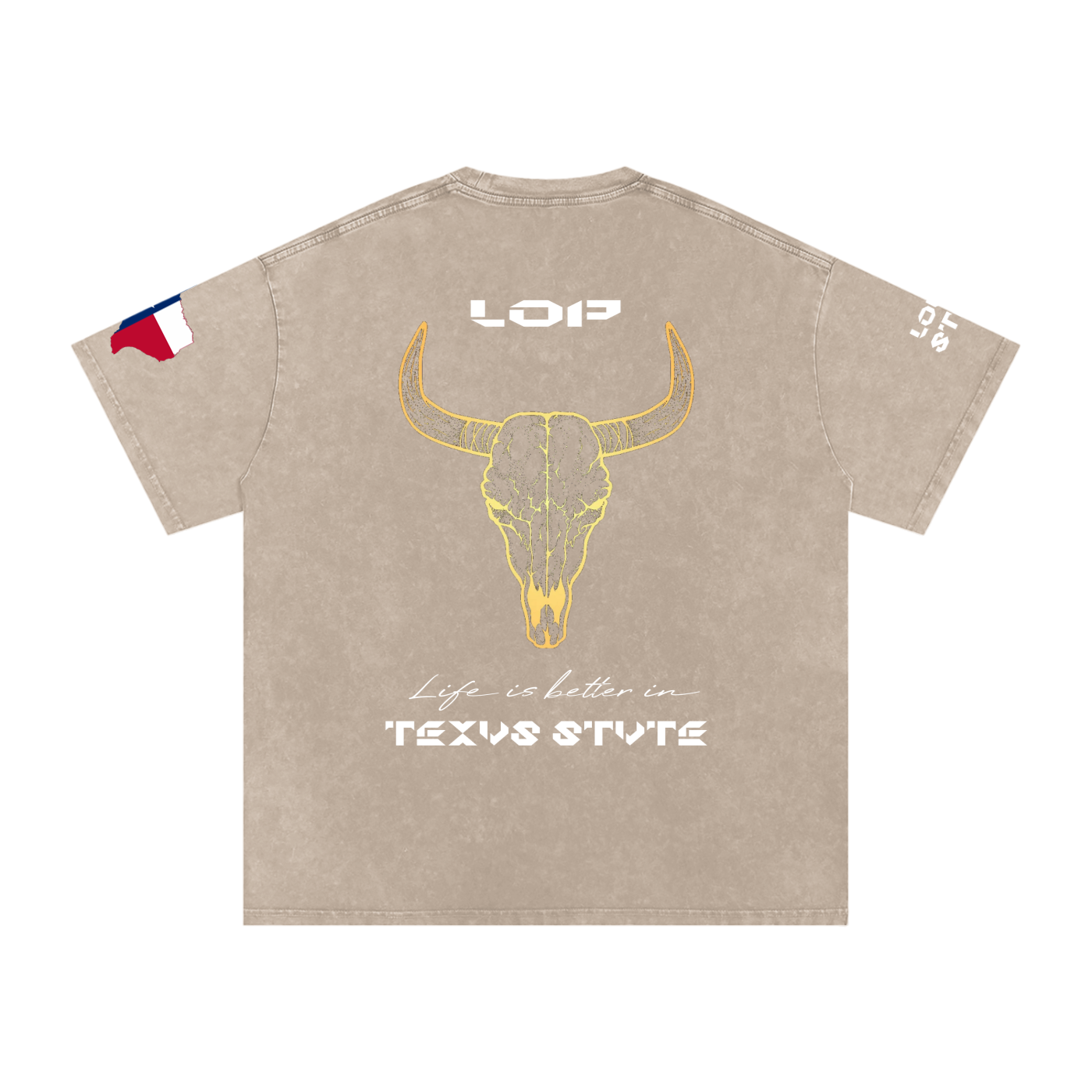 LOP Washed Oversized Cotton Shirt