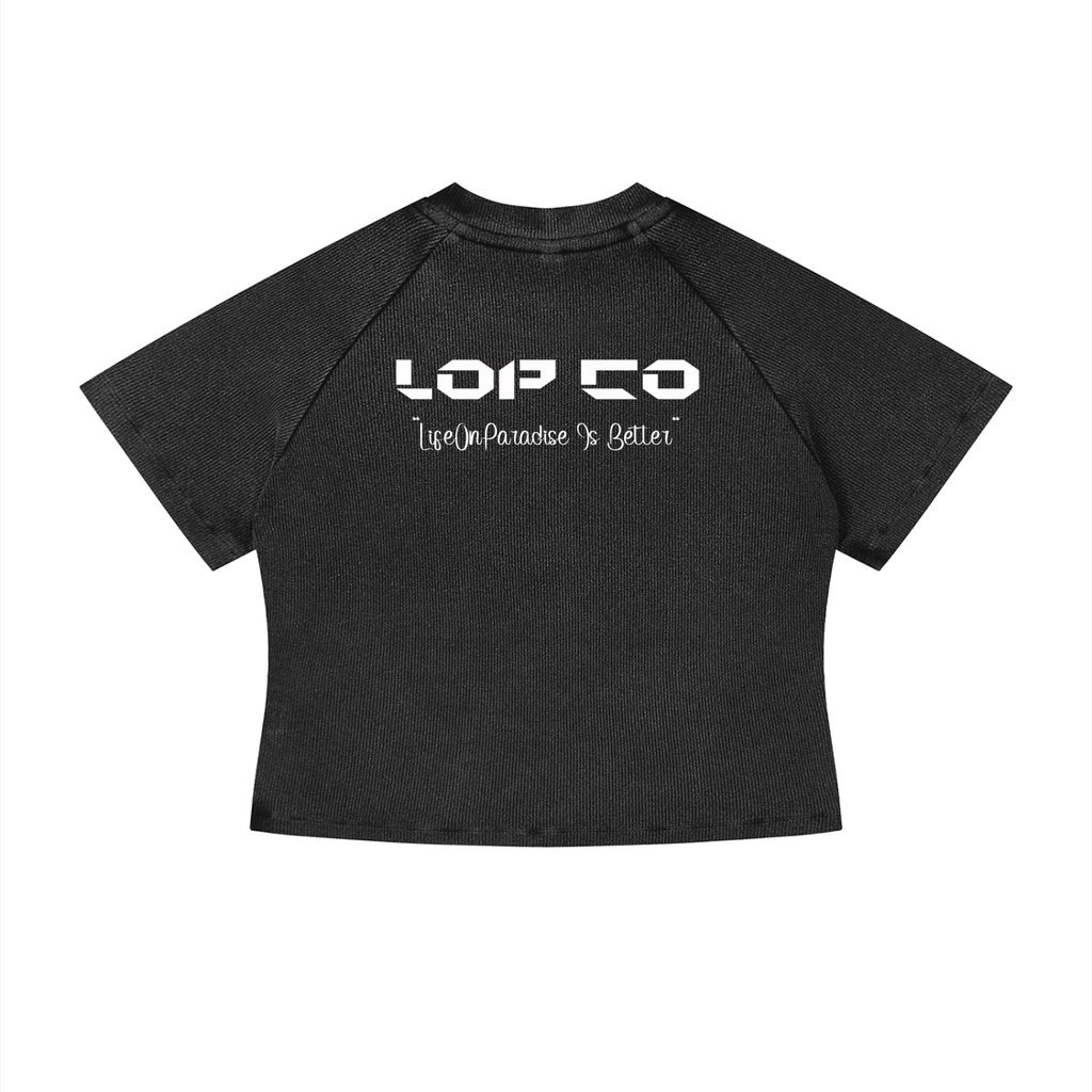 LOP Women's Mineral Wash CropShirt