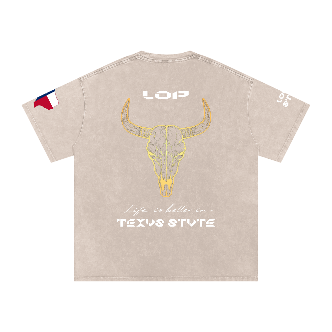 LOP Washed Oversized Cotton Shirt