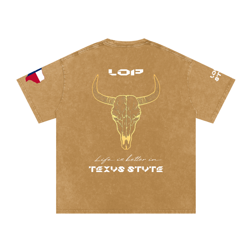 LOP Washed Oversized Cotton Shirt