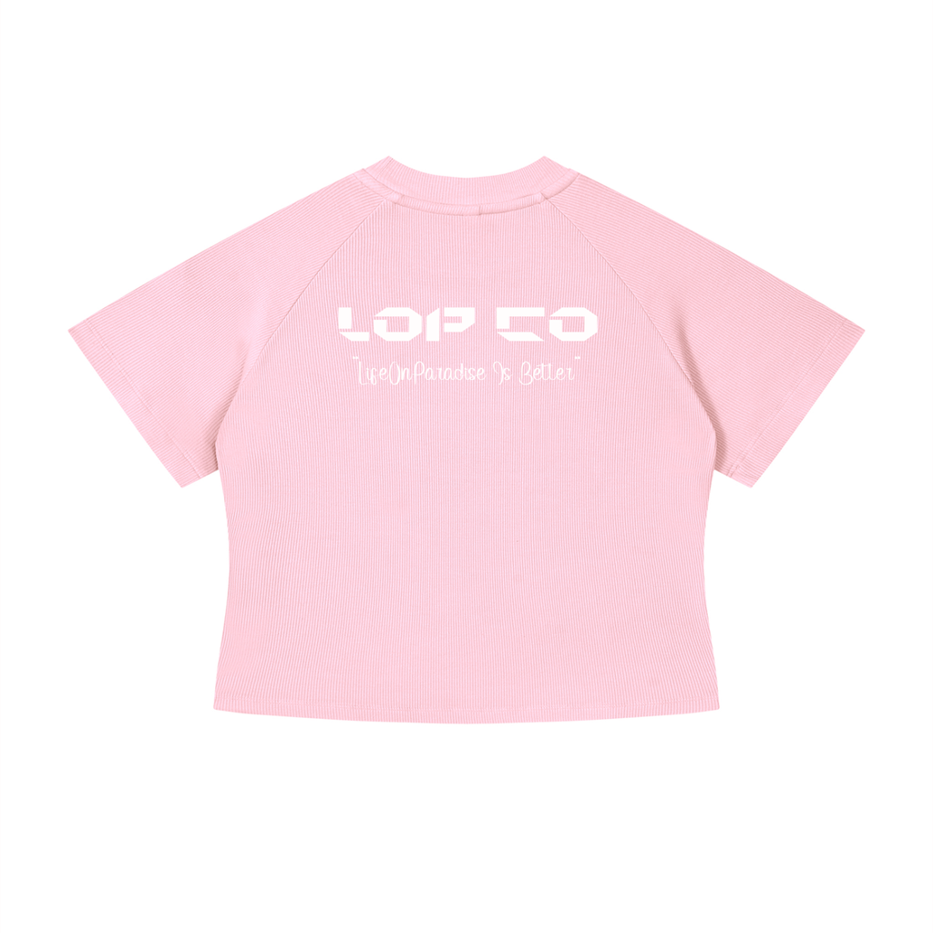 LOP Women's Mineral Wash CropShirt