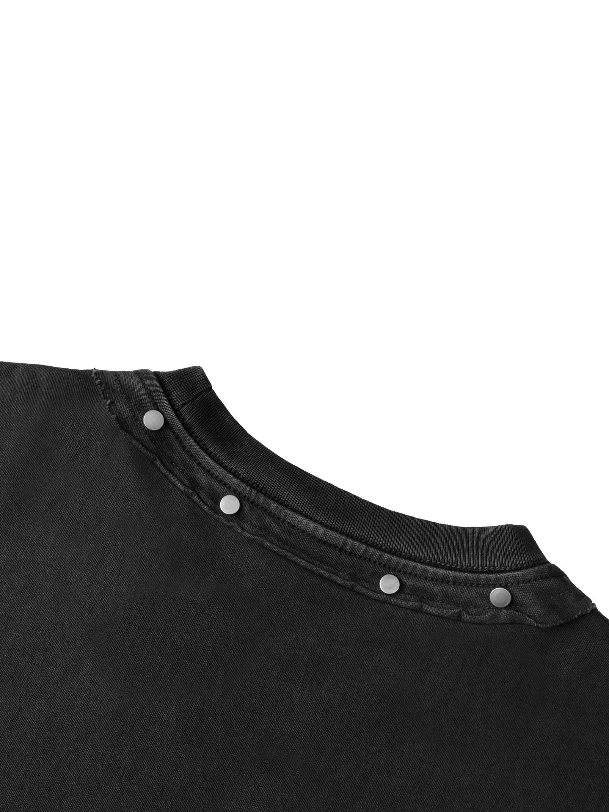 LOP Unisex Washed Boxy Studded T-Shirt