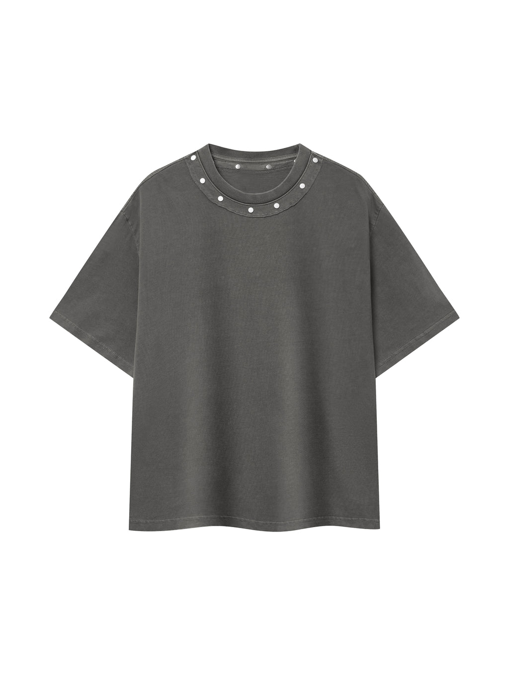 LOP Unisex Washed Boxy Studded T-Shirt