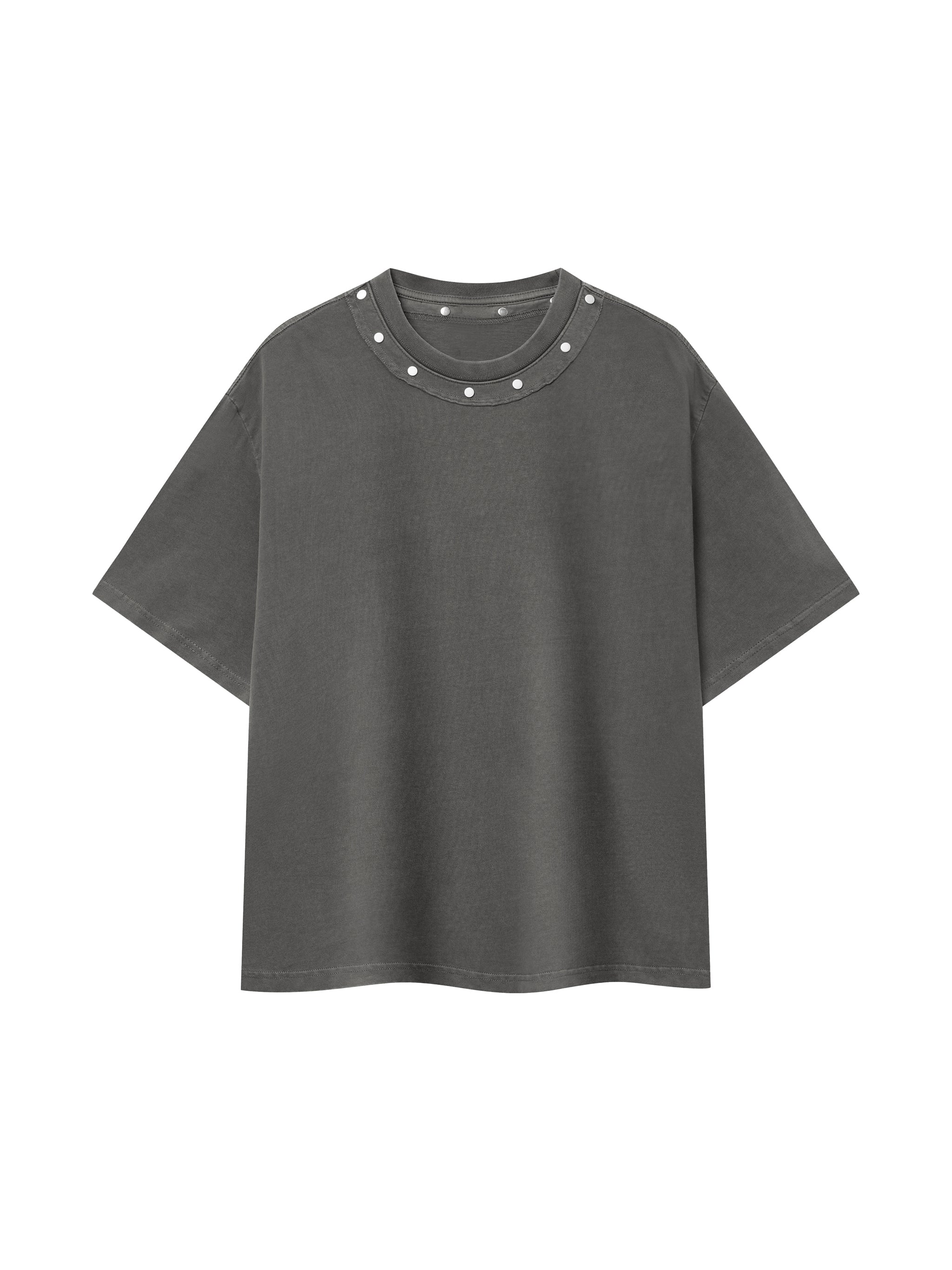 LOP Unisex Washed Boxy Studded T-Shirt