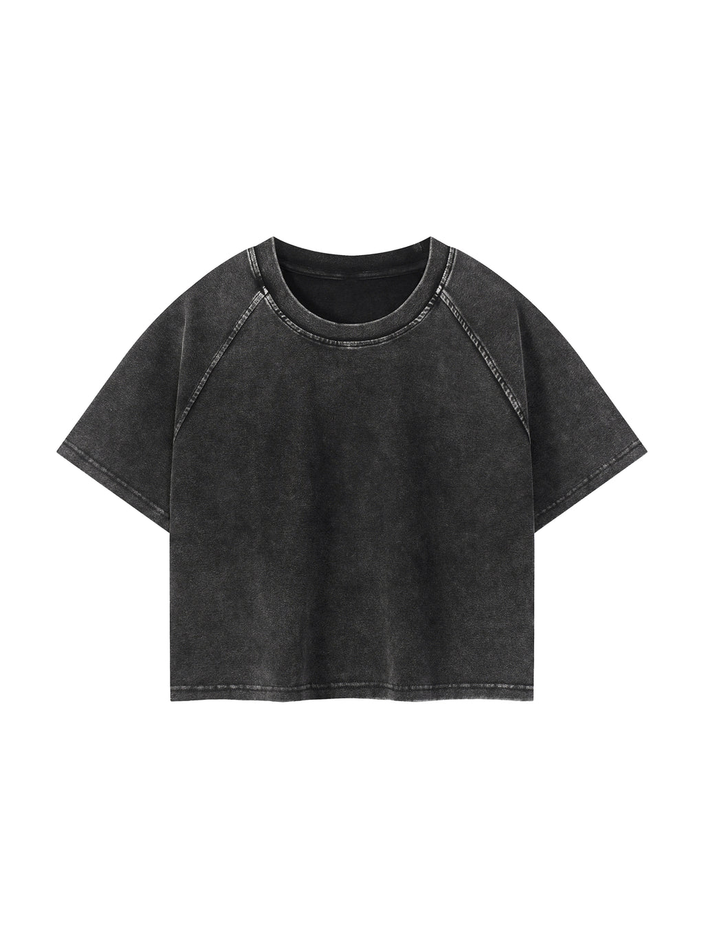 LOP Women's Mineral Wash Crop Shirt